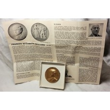 HALL OF FAME MEDAL . FRANCES E. WILLARD